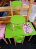 dětská barevná židlička zelená 